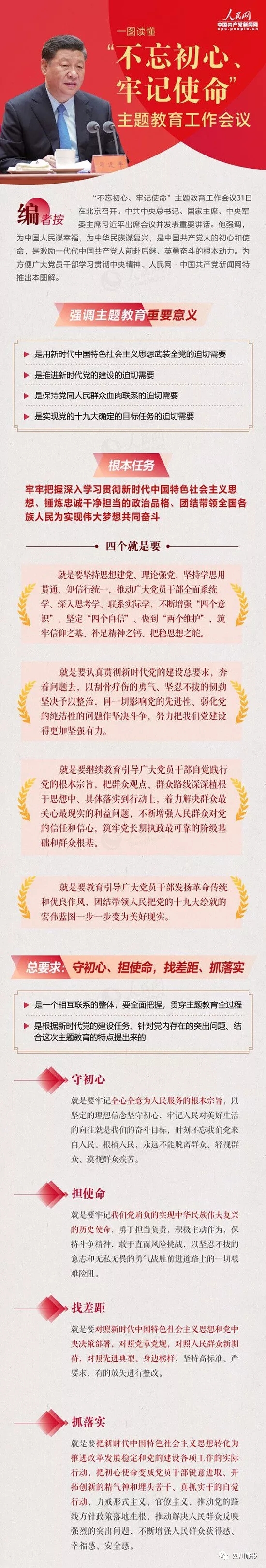 不忘初心、牢记使命| 一图读懂“不忘初心、牢记使命”主题教育工作会议